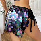 sexy sequin mini skirt
